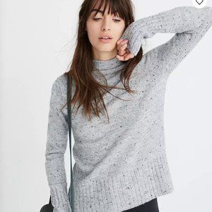Madewell Coziest Yarn Mockneck – Heather Grey
